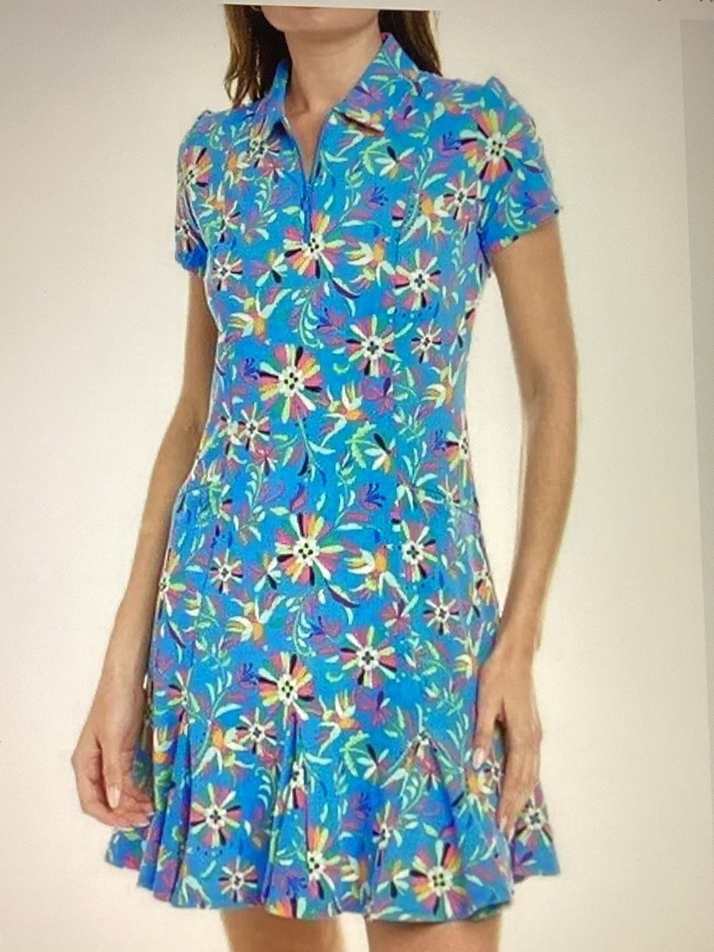 IBKUL Godet Golf/Tennis polo dress - Picture 3 of 8